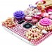 Samsung Galaxy S7 Edge - Luxury Handmade Bling Bling 3D Rhinestone Crystal Protective Hard Clear Phone Cover Case - Butterfly with Pink Diamonds